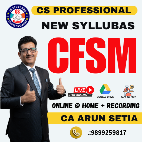 CS PROFESSIONAL LIVE @ HOME (NEW SYLLABUS) CFSM