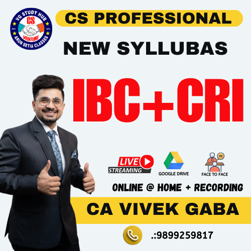 CS PROFESSIONAL LIVE @ HOME (NEW SYLLABUS) CRI + IBC