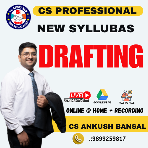 CS PROFESSIONAL LIVE @ HOME (NEW SYLLABUS) DRAFTING