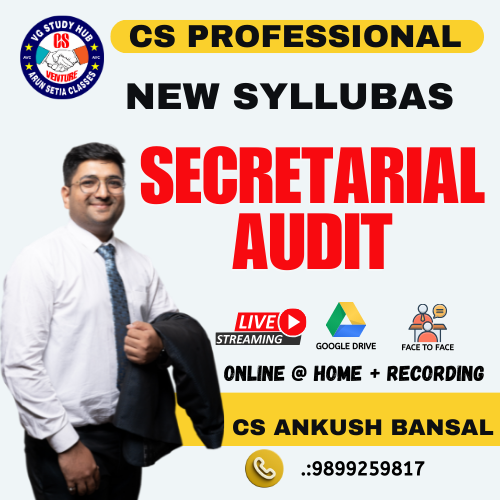 CS PROFESSIONAL LIVE @ HOME (NEW SYLLABUS) SECRETARIAL AUDIT