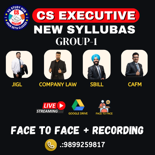 CS EXECUTIVE GROUP-1 (NEW SYLLABUS) FACE 2 FACE
