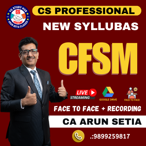 CS PROFESSIONAL F2F (NEW SYLLABUS) CFSM