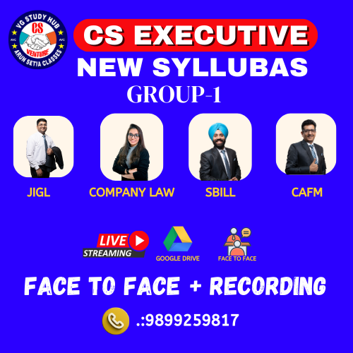 CS EXECUTIVE GROUP-1 (NEW SYLLABUS) FACE 2 FACE