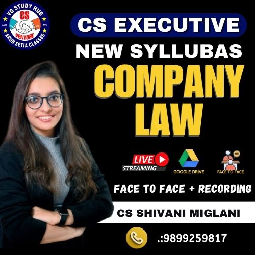 CS EXECUTIVE NEW SYLLABUS (COMPANY LAW)